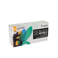 Nitril Gloves Bergamot PF black S 100St
