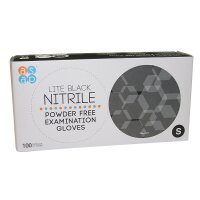 Nitril Gloves Bergamot PF black L 100St