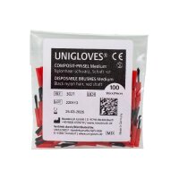 Pinseleinsätze Schaft rot 100St