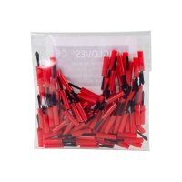 Pinseleinsätze Schaft rot 100St