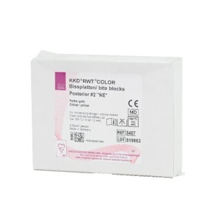 RWT Color Bissplatte Posterior gelb 8St