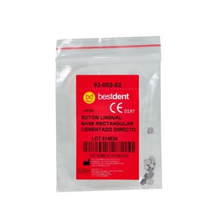 Lingual Knöpfchen rechteckig 10St