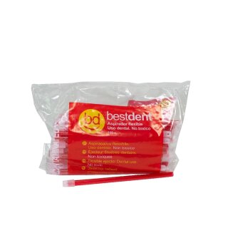 Speichelsauger rot 14cm 100St