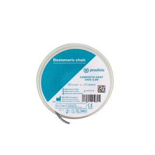 Elastikkette grau 3mm 4,5m Rl