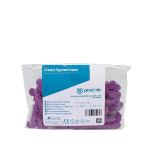 Ligaturen Elastik lavendel 120° Pa