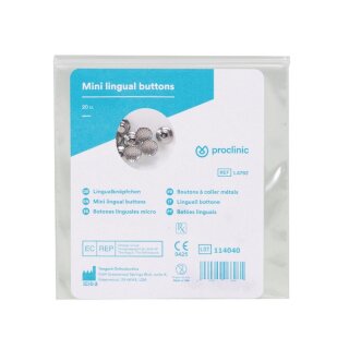 Lingualknopf mini Metall 20St
