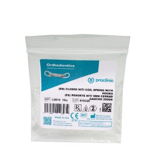 Niti Feder geschlossen 9mm/200g 10St