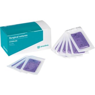 Nahtmaterial PGA schw.4/0 1/2-T.20MM Dtz