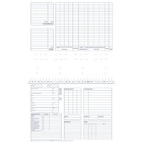 Karteikarte DIN A4 quer Zahnarzt  100St