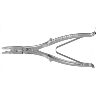 Hohlmeisselzange 5,5/240mm gebogen St