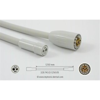 Turbineschlauch 4-Loch mit Licht