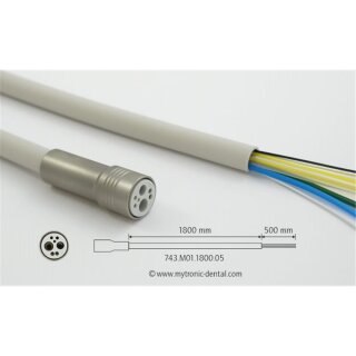 Turbineschlauch 4-Loch mit Licht