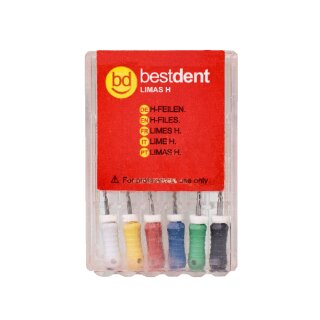 H-Files N.45-80 21mm Bestdent  6St