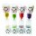 Sanduhr Smile Top4 Farben Mix 40St
