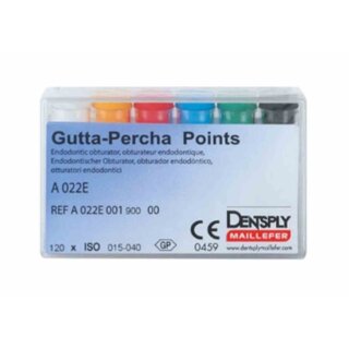 Guttaperchaspitzen weiß Gr.15-40  120St