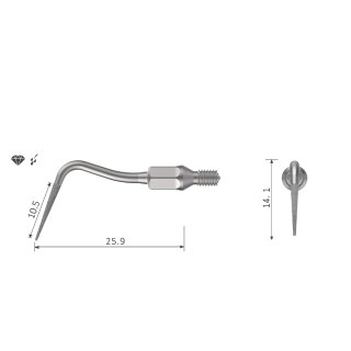 Xpedent Ultraschallspitze k#68 diamantiert (passend für den Einsatz mit KaVo® SONICflex® Geräten)