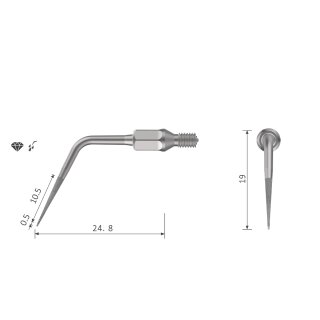 Xpedent Ultraschallspitze k#70 diamantiert (passend für den Einsatz mit KaVo® SONICflex® Geräten)