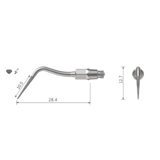 Xpedent Ultraschallspitze k67A Endo (passend für den Einsatz mit KaVo SONICflex Quick® Geräten)