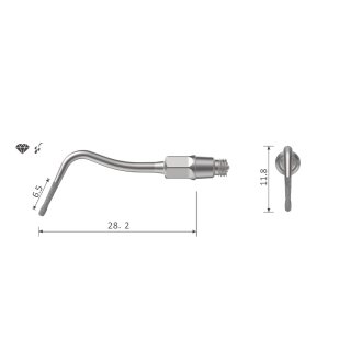 Xpedent Ultraschallspitze k69A Endo (passend für den Einsatz mit KaVo SONICflex Quick® Geräten)