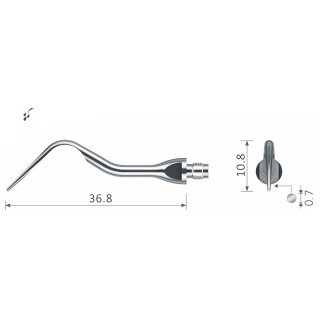Xpedent Ultraschallspitze a#38 Perio (passend für den Einsatz mit Amdent® Geräten)