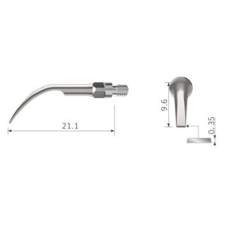 Xpedent Ultraschallspitze GS2 Scaling (passend für den Einsatz mit Sirona® Geräten)