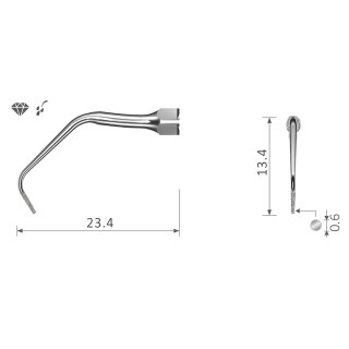 Xpedent Ultraschallspitze EN10D Endo (passend für den Einsatz mit NSK® Geräten)