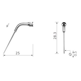Xpedent Ultraschallspitze ED14 Endo (passend für den Einsatz mit ACTEON/Satelec® Geräten)