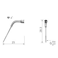 Xpedent Ultraschallspitze ED14D Endo (passend für...