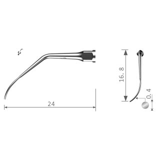 Xpedent Ultraschallspitze PN2L Paro (passend für den Einsatz mit NSK® Geräten)