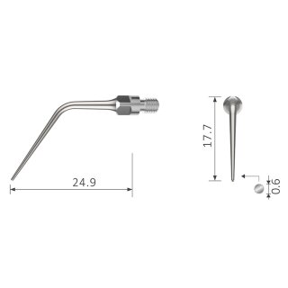 Xpedent Ultraschallspitze ES3 Endo (passend für den Einsatz mit Sirona® Geräten)