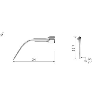 Xpedent Ultraschallspitze Paro P3 (passend für den Einsatz mit EMS® Geräten)