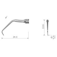 Xpedent Ultraschallspitze E11 Endo (passend für den...