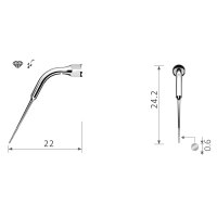 Xpedent Ultraschallspitze E15D Endo (passend für den...