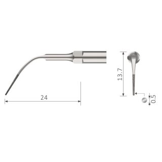 Xpedent Ultraschallspitze Paro PD3D (passend für den Einsatz mit ACTEON/Satelec® Geräten)