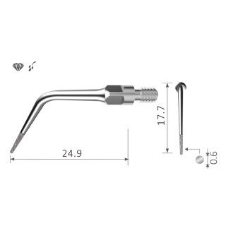 Xpedent Ultraschallspitze ES3D Endo (passend für den Einsatz mit Sirona® Geräten)