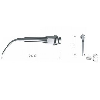 Xpedent Ultraschallspitze Universal Nr. k#10 GC1 (passend für den Einsatz mit KaVo PIEZOlux® & SONOsoft® Geräten)