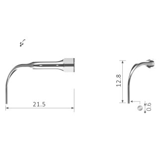 Xpedent Ultraschallspitze PD6R Paro (passend für den Einsatz mit ACTEON/Satelec® Geräten)