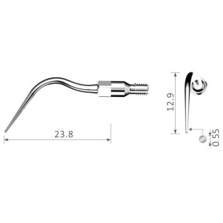 Xpedent Ultraschallspitze Scaling NK7 (passend für den Einsatz mit NSK® TIMAX® AIRSCALER Geräten)