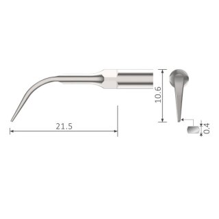 Xpedent Ultraschallspitze Scaling GD4 (passend für den Einsatz mit ACTEON/Satelec® Geräten)