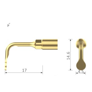 Xpedent Ultraschallspitze UL5 Sinuslifting (passend für den Einsatz mit MECTRON® Geräten)