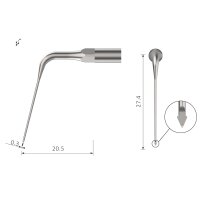 Xpedent Ultraschallspitze eROGP-90 Endo (passend für...