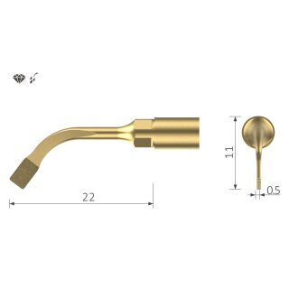 Xpedent Ultraschallspitze UL4 Sinuslifting (passend für den Einsatz mit MECTRON® Geräten)