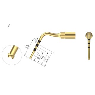 Xpedent Ultraschallspitze UI8 Implantation (passend für den Einsatz mit MECTRON® Geräten)