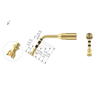 Xpedent Ultraschallspitze IM3P Implantation (passend für den Einsatz mit MECTRON® Geräten)