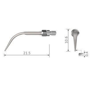 Xpedent Ultraschallspitze Scaling GS4 (passend für den Einsatz mit Sirona® Geräten)